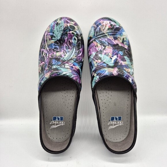 Dansko LT Pro Clogs Women Size 41 EU 10.5 - 11 US Slip Resistant  Watercolor - Picture 6 of 9